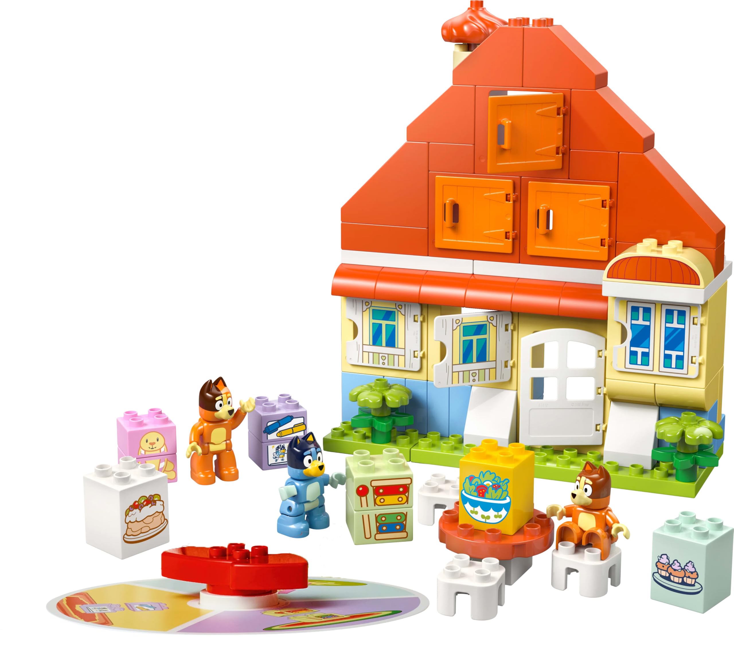 LEGO DUPLO Blue Dom rodzinny Blue z grą pamięciową 10459 | gra pamięciowa, klocki dla 3-latka, prezent dla dziewczynki i chłopca 3+, dom Blue, 83 elementy