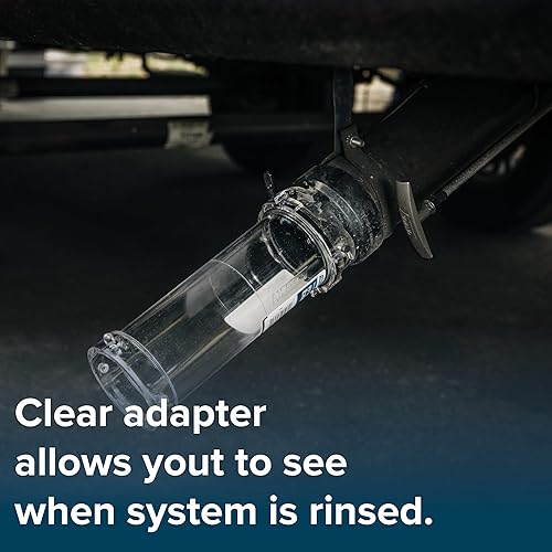 Miniatura 26 de Adaptador de manguera para alcantarillado de Camco, transparente.