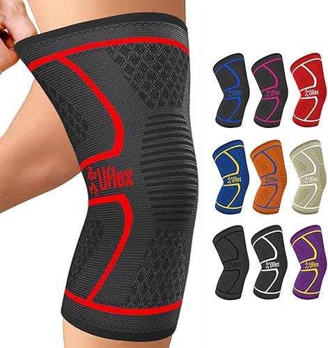 Miniatura 13 de UFlex Athletics Rodillera de compresión para rodillas para mujeres y hombres - Rodillera de soporte para deportes, correr, levantamiento de pesas