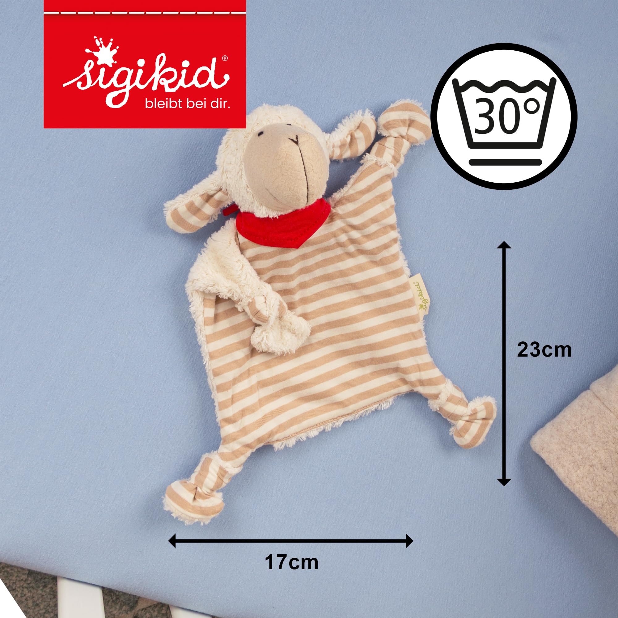 Sigikid Sigikid38885 - Coperta in Peluche Mädchen und Jungen, 23 x 17 x 9 cm, Multicolore