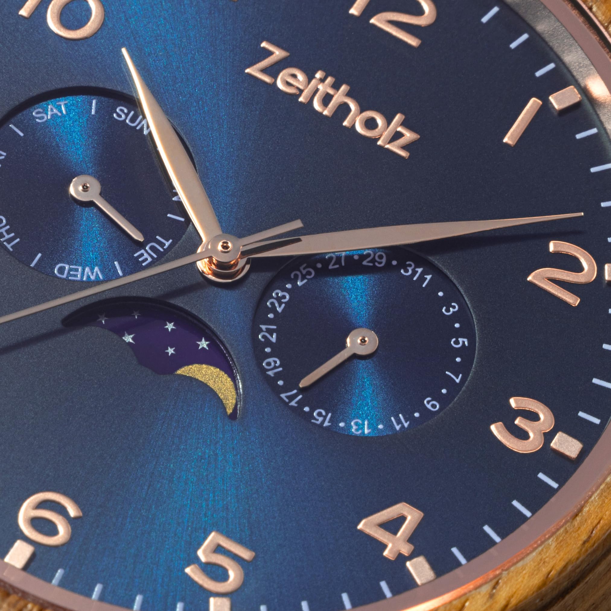 Holzuhr Herren, für Herren, Armbanduhr, Neue Klitten Kollektion, Analog, 42mm, 100% Naturholz mit Japanischem Quarzwerk. Zeitloser Stil, nachhaltiger Luxus.