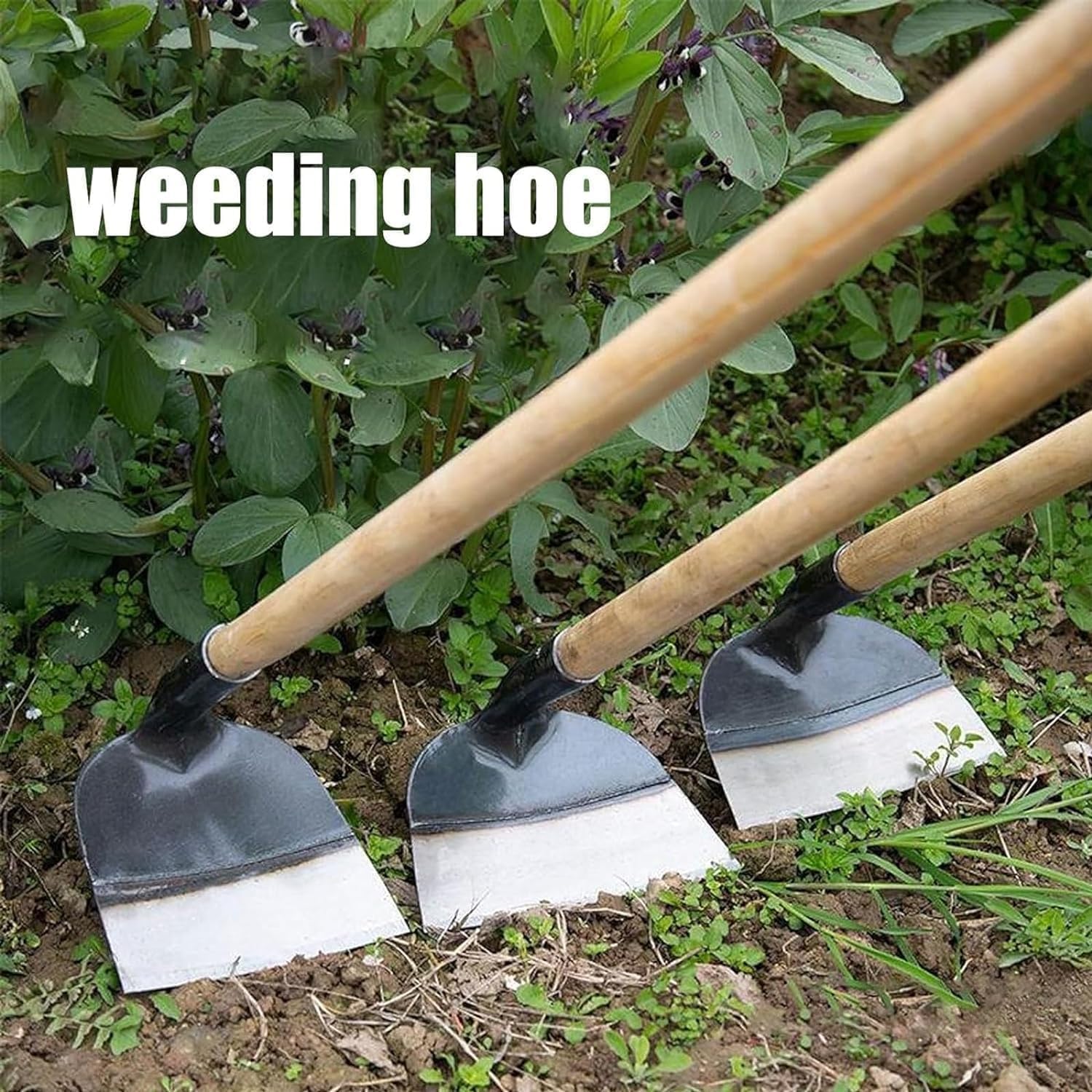 Heavy-Duty Steel Farm Gardening Weeding Hoe Head, Garden Hoe for Weeding (7.28in)