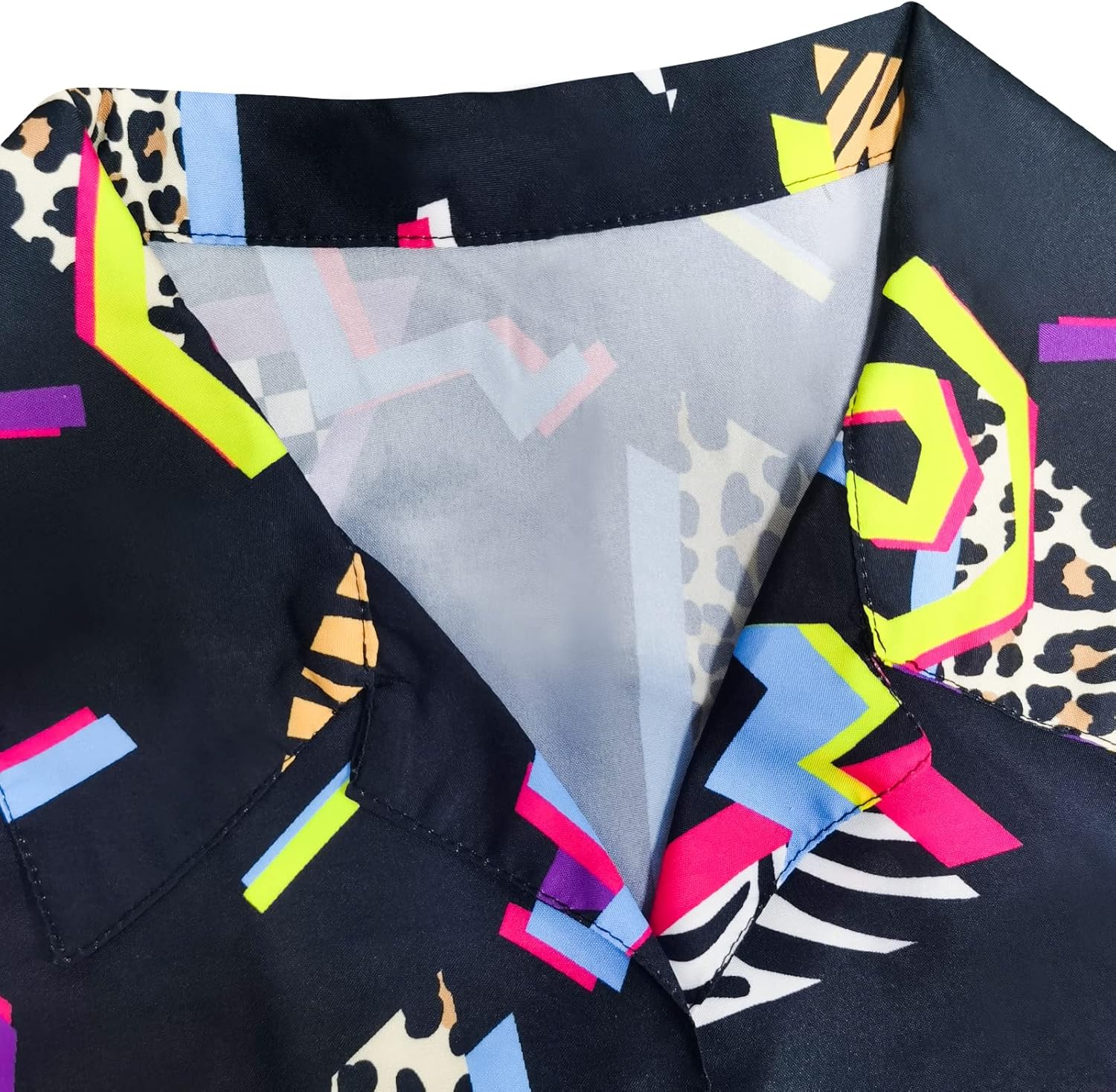 80's Men's Vintage Hawaiian Beach Shirts - 90's Button Up Disco Theme Party Shirts - Image 5