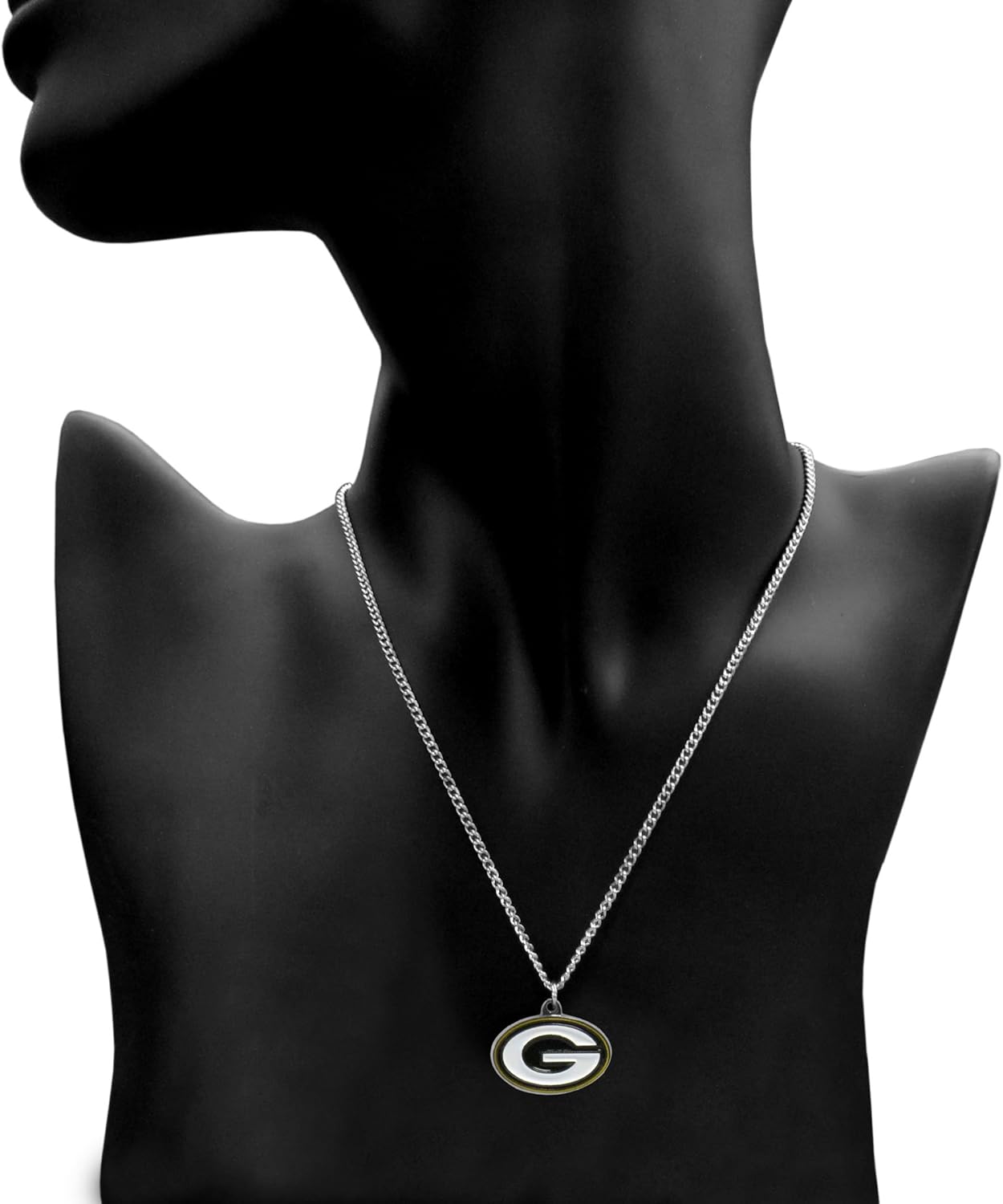 NFL Siskiyou Sports Fan Shop Green Bay Packers Chain Necklace with Small Charm 22 inch Team Color - Image 3