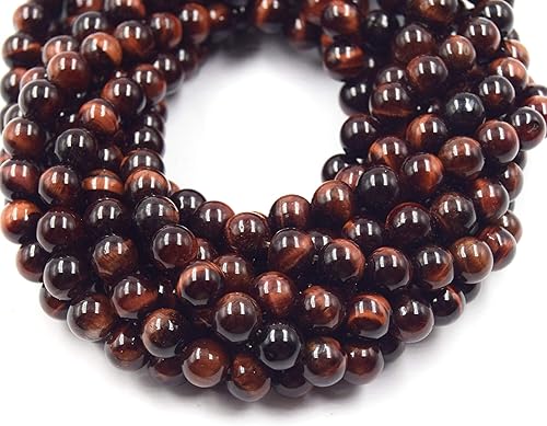 Miniatura 8 de Cuentas de ojo de tigre, cuentas de ojo de tigre azul, rojo, marrón, dorado, multiojo de tigre, hebras de 15 pulgadas, cuentas de piedras preciosas