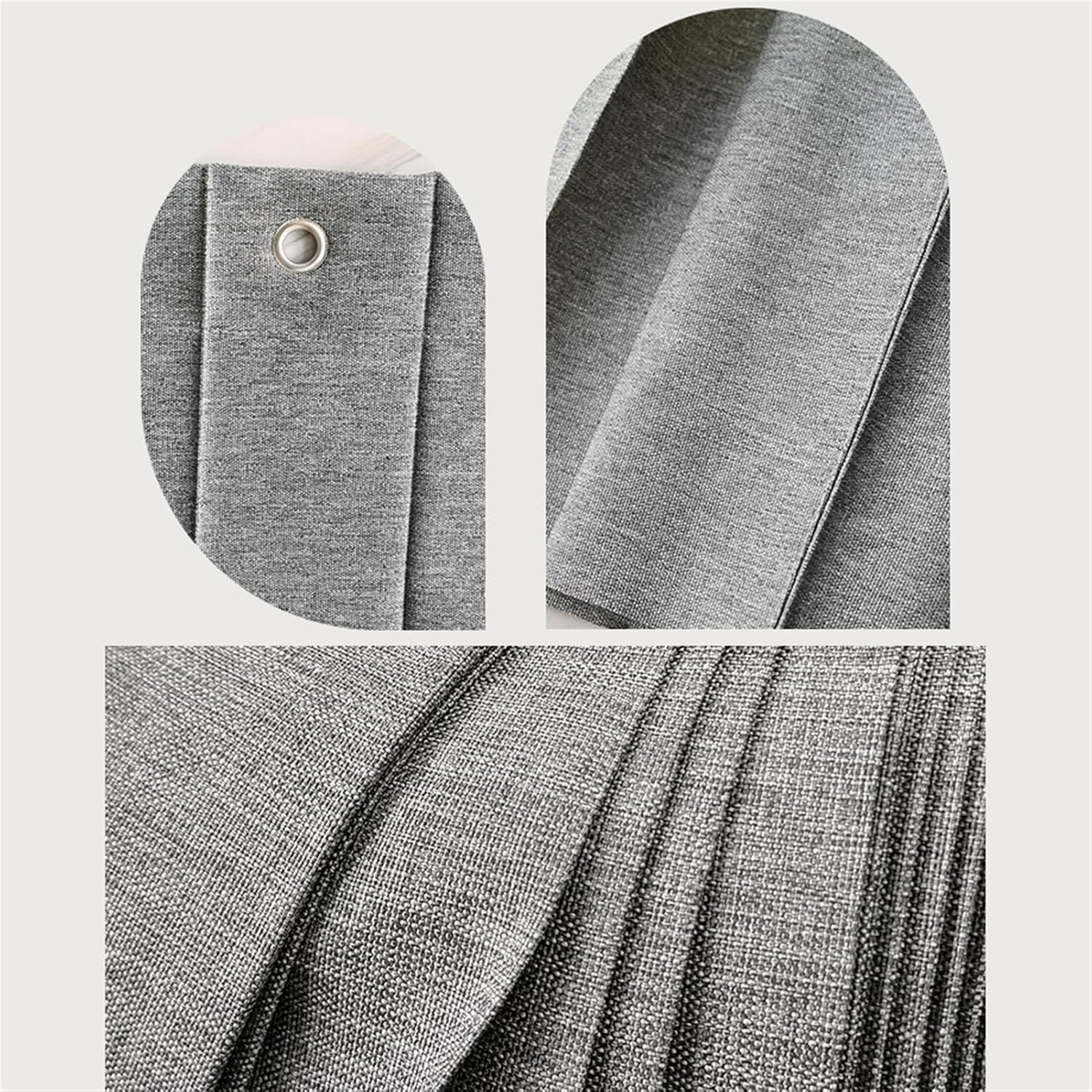 Folding Magnetic Waterproof Shower Curtain with Hooks, Heavy Duty Shower Curtain for Bathroom, Light Green, 51" x 79"