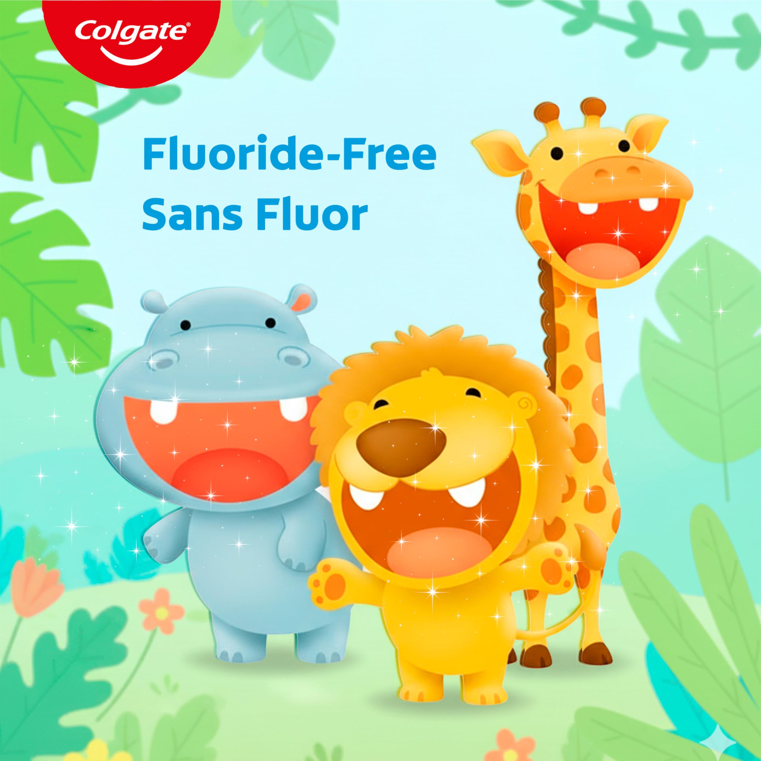 Colgate My First Infant and Toddler Training Toothpaste, Fluoride Free Baby Toothpaste, Ages 0-24 Months, Safe If Swallowed, Gently Cleans and Removes Plaque with Brushing, Mild Fruit Flavour, 40 mL - 3