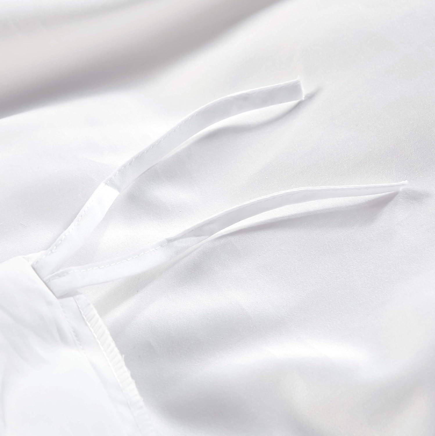 KOZIS Classic Sheet Set | 100% Long Staple Fiber | Sateen Weave | 300 Thread Count | 100% Cotton | Oeko-TEX Certified (King, 1 Fitting Sheet, 1 Flat Sheet, 2 Pillowcase, Pure White)
