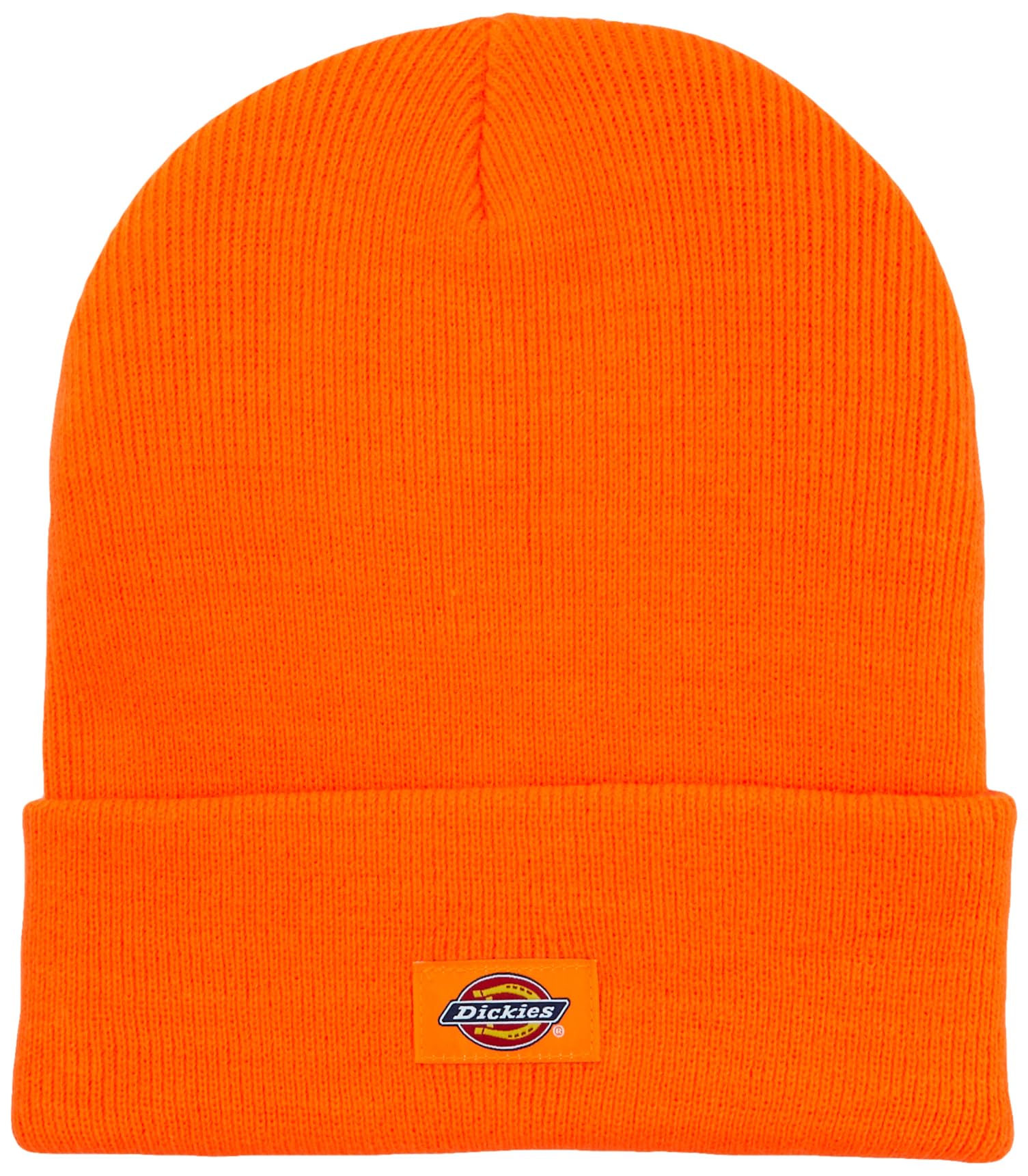 Dickies Unisex Acrylic Cuffed Beanie, Neon Orange, OS