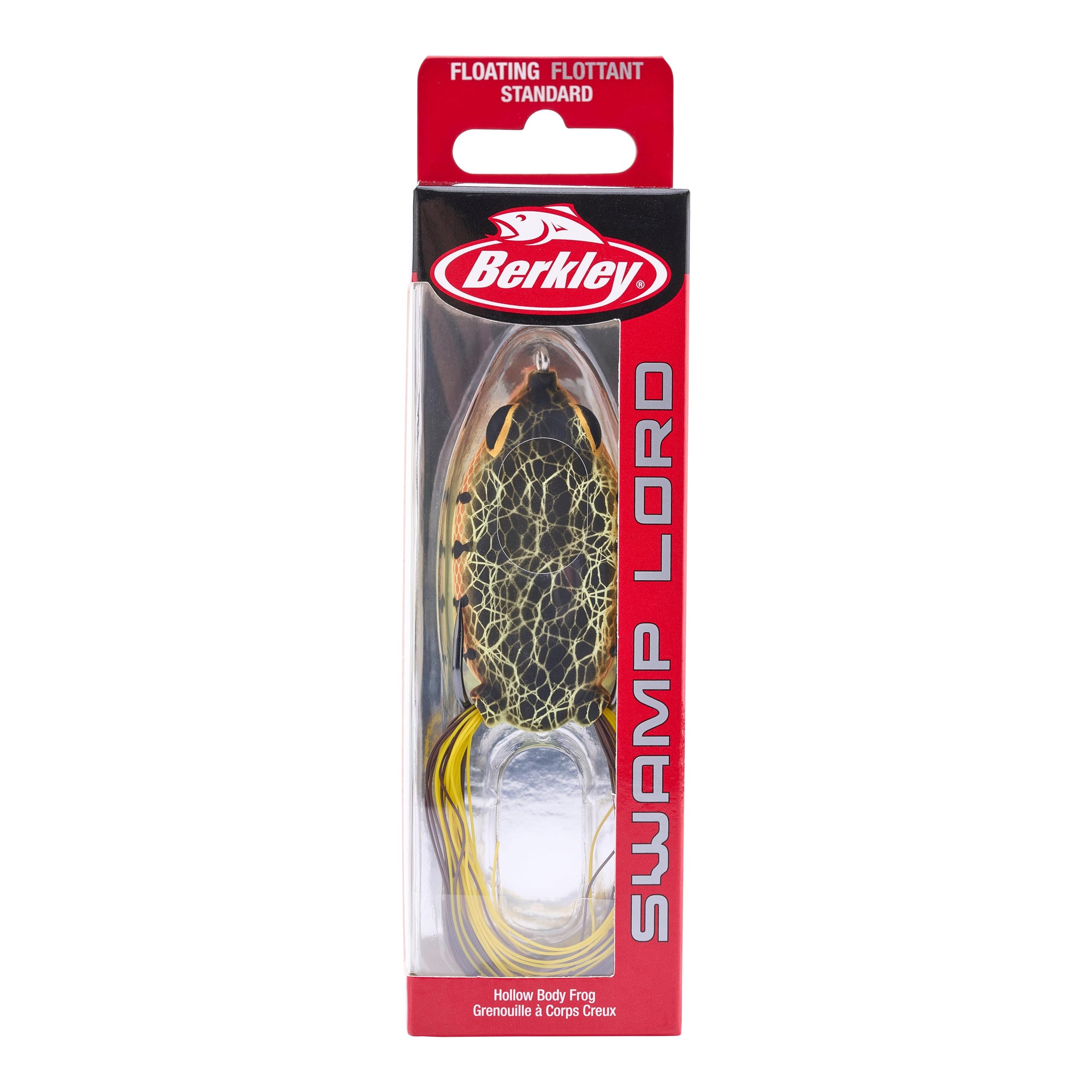 Berkley Swamp Lord Hollow Body Frog Fishing Bait, Chartreuse Perch, 2.6" - Image 2