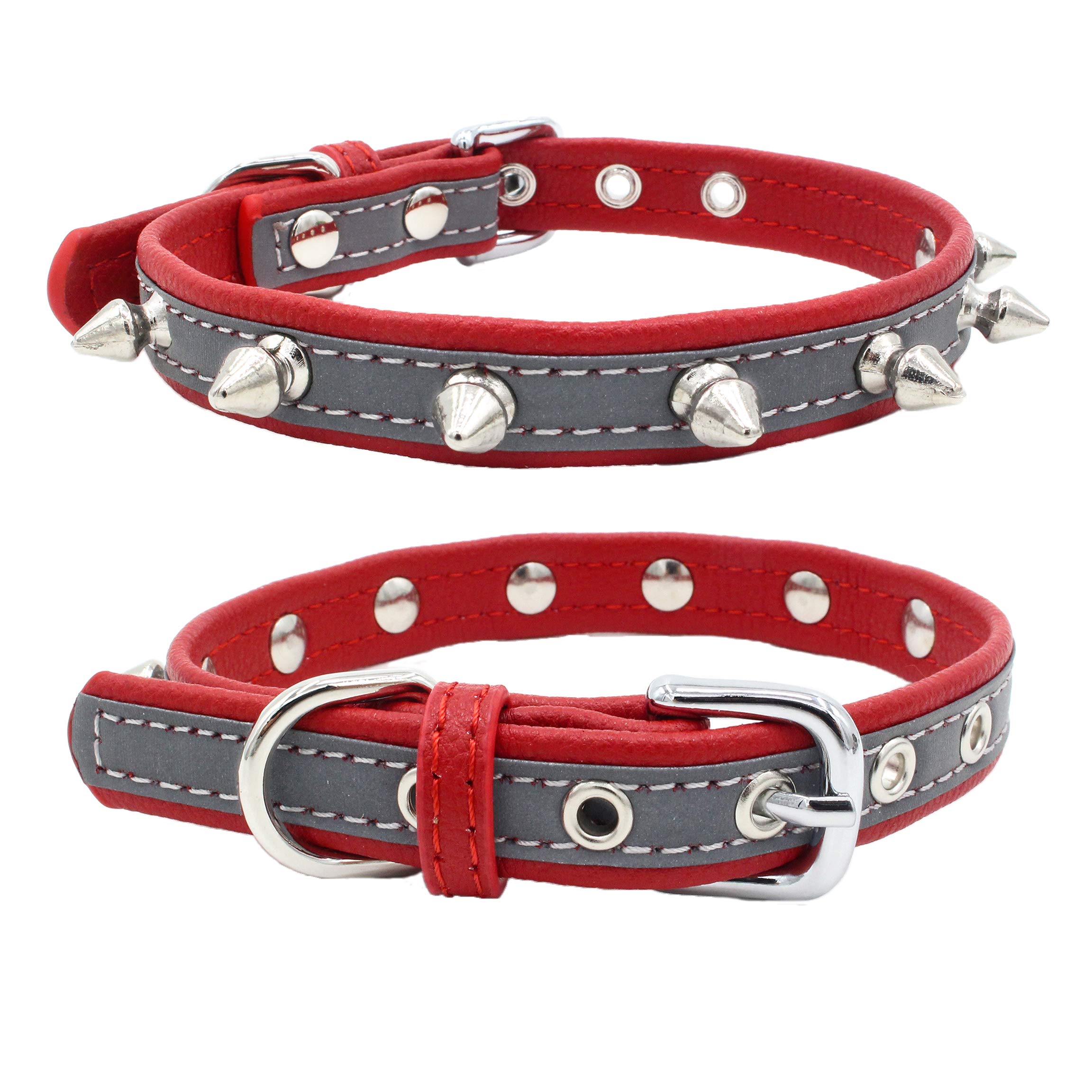 Newtensina Pinchos Collar de Perro Reflexivo Perrito Collar para Perros pequeños