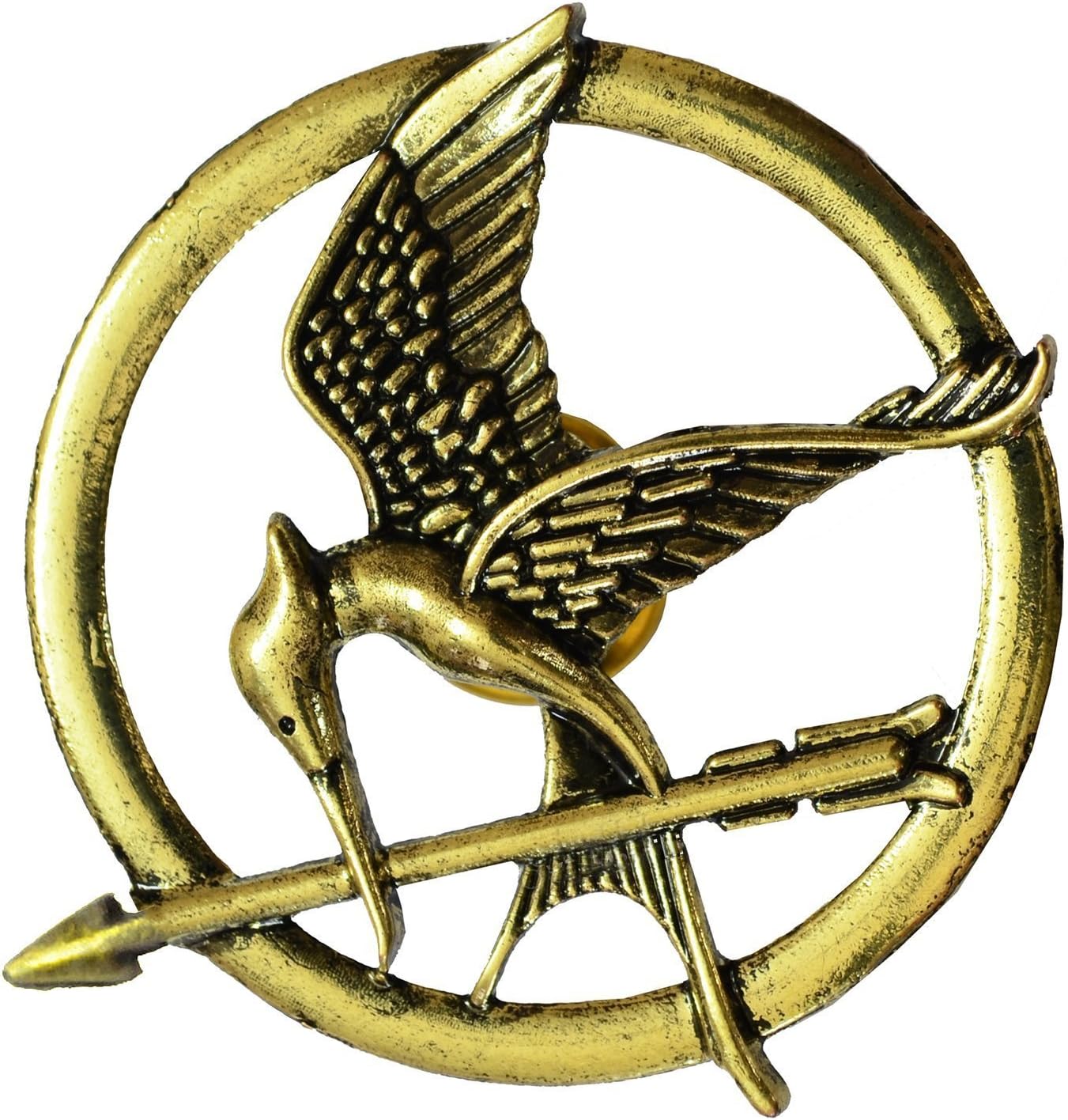 Yellow Chimes Hunger Games Mocking Jay Bird Brooch for Boys and Girls