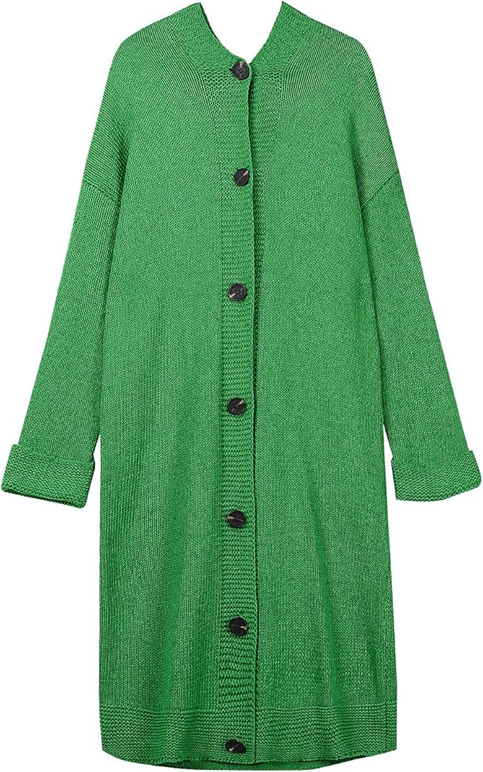 Grof gebreid vest met gerecycled katoen roestbruin gemêleerd • Prijs € 27,99 • online shop