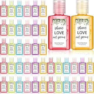 Frienda 24 Packs Mini Hand Sanitizer Bulk Hand Sanitizer Travel Size 1fl oz Baby Shower Favors for Guest Soap Personalized Thank You Gifts(Wedding,Multi Scent,24 Pcs)