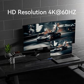 0.8ft USB-C to USB-C 20Gbps Cable, 4K@60Hz Video, 240W PD, High Speed Data Transfer, Compatible with Laptops, Tablets, Smartphones