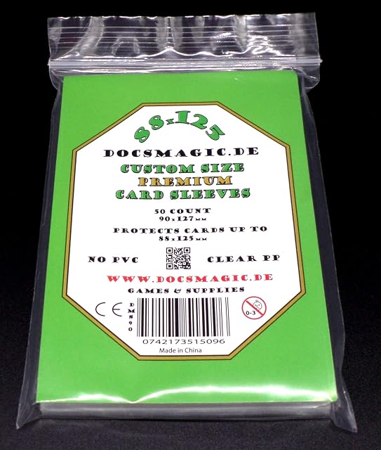 docsmagic.de 50 Premium Tiny Epic Card Sleeves - 88 x 125 mm - Fundas 90 x 127 mm
