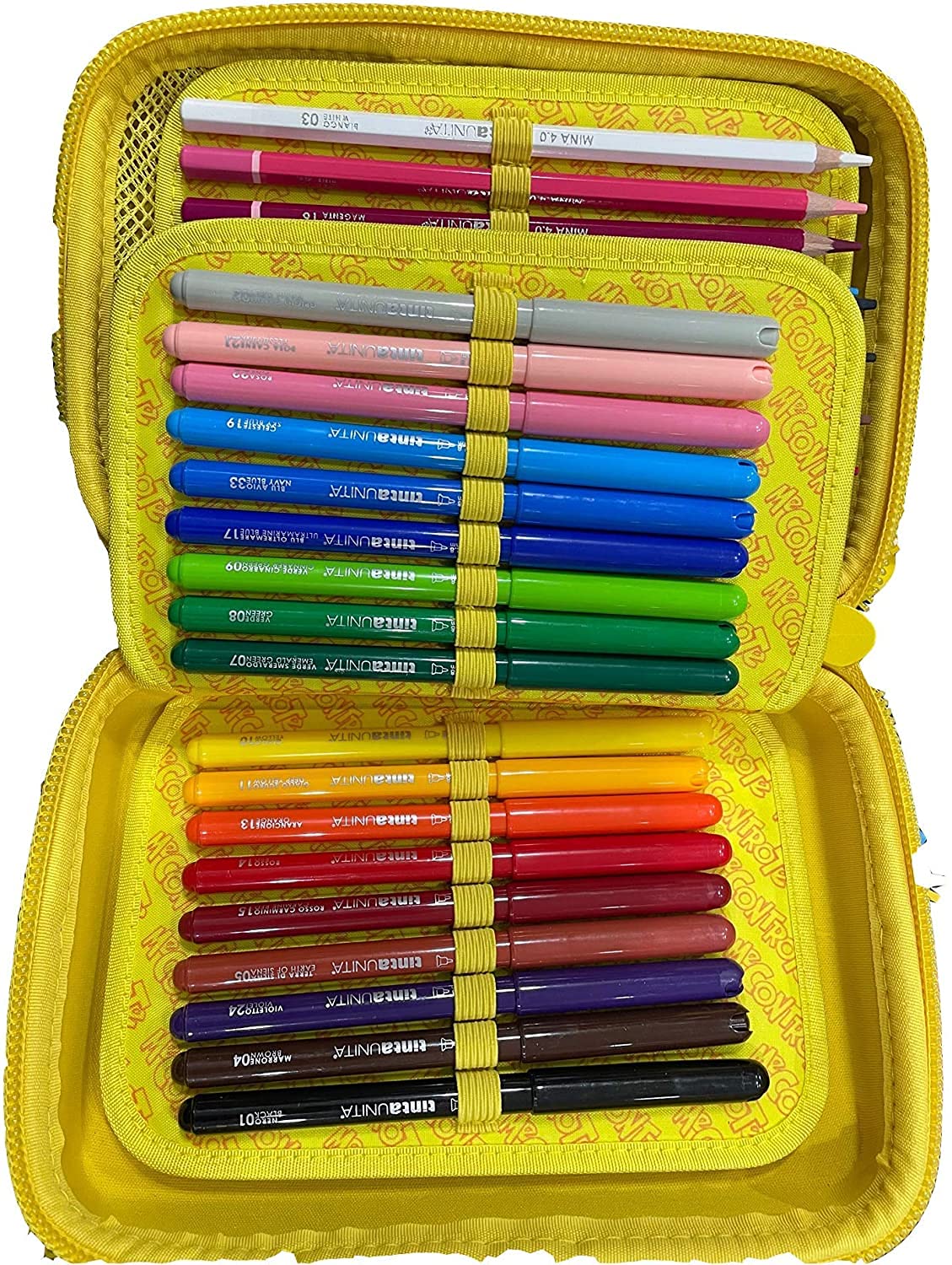 ME CONTRO TE ASTUCCIO ONE TIME RIGIDO COMPLETO CON UNA ZIP GRANDE COLORE ROSA LUI' E SOFI'