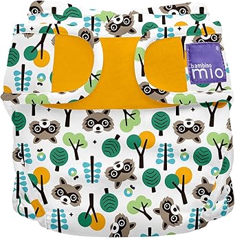 Bambino Mio Baby,Clothing,Baby Boys 0-24m,Underwear,Sets Bambino Mio Unisex Baby Zebra Crossing, Size 2 (9kg+) Reusable Nappy Cover (pack of 1)