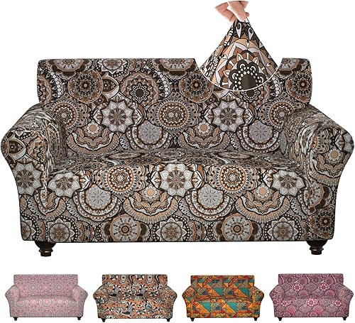 Increíbles fundas lavables y superelásticas para sofá seccional, ajuste universal con parte inferior elástica, perfectas para sofá de 2 cojines,