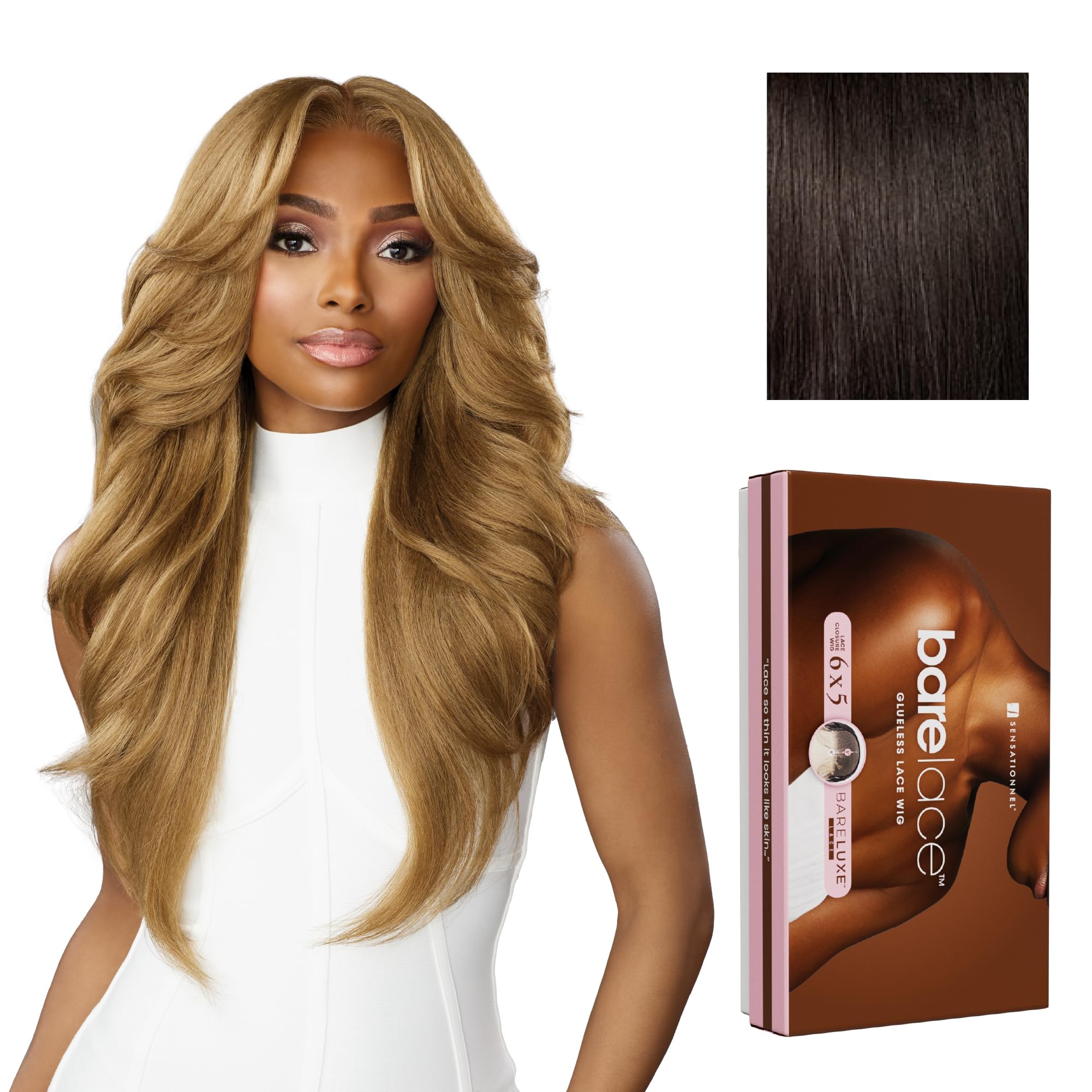 Sensationnel Bare Lace 6x5 Lacewig-Unit 3, 2 DARKBROWN