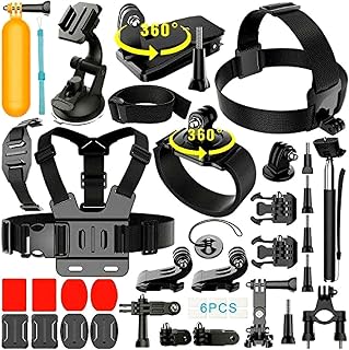 ADOFYS 42 in 1 Action Camera Accessories Kit Compatible for GoPro, Sony Action Cam, Nikon, Garmin, Ricoh Action Cam, SJCA Price In India