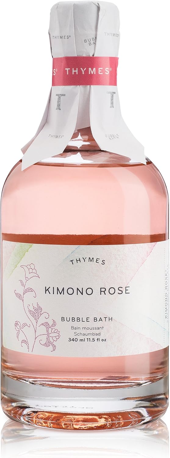 Thymes Bubble Bath 11.5 Fl Oz Kimono Rose Beauty