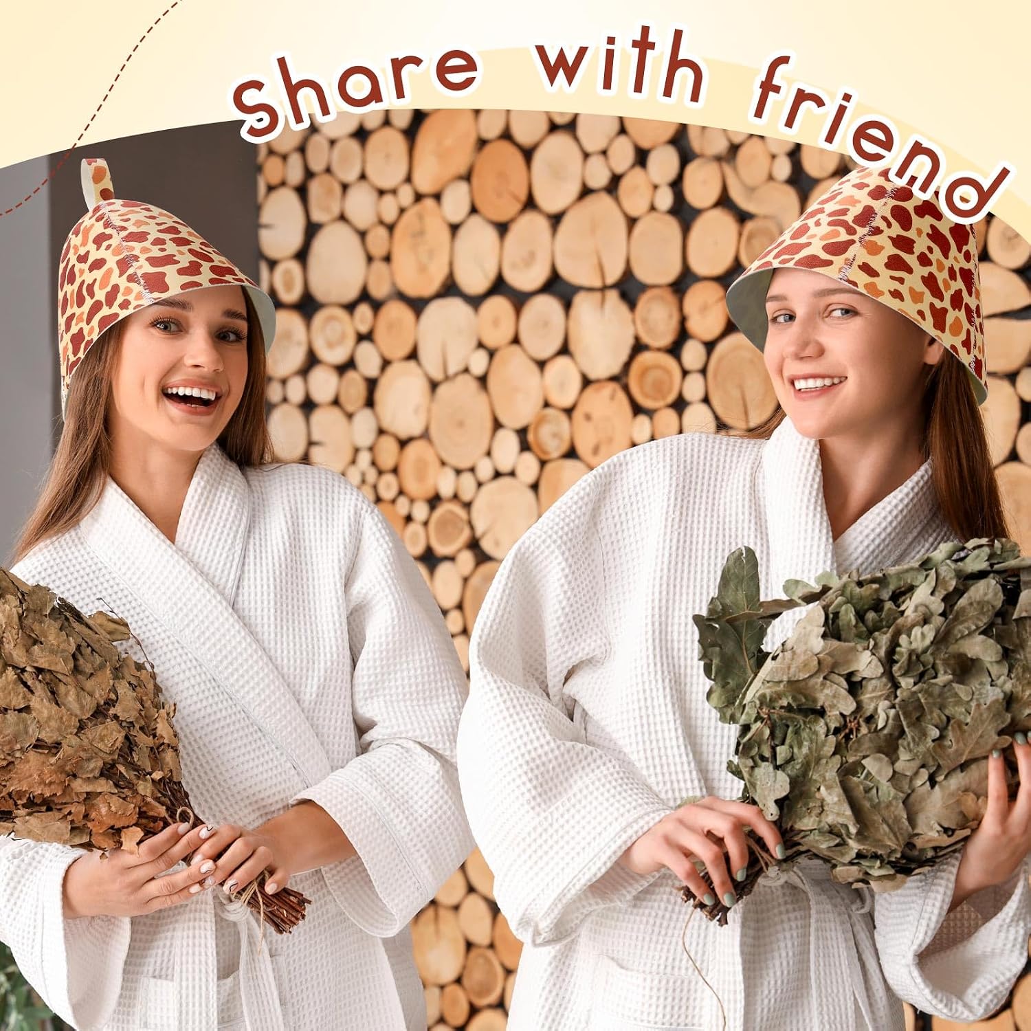 JaGely Sauna Hat for Men Women Russian Banya Cap image 3