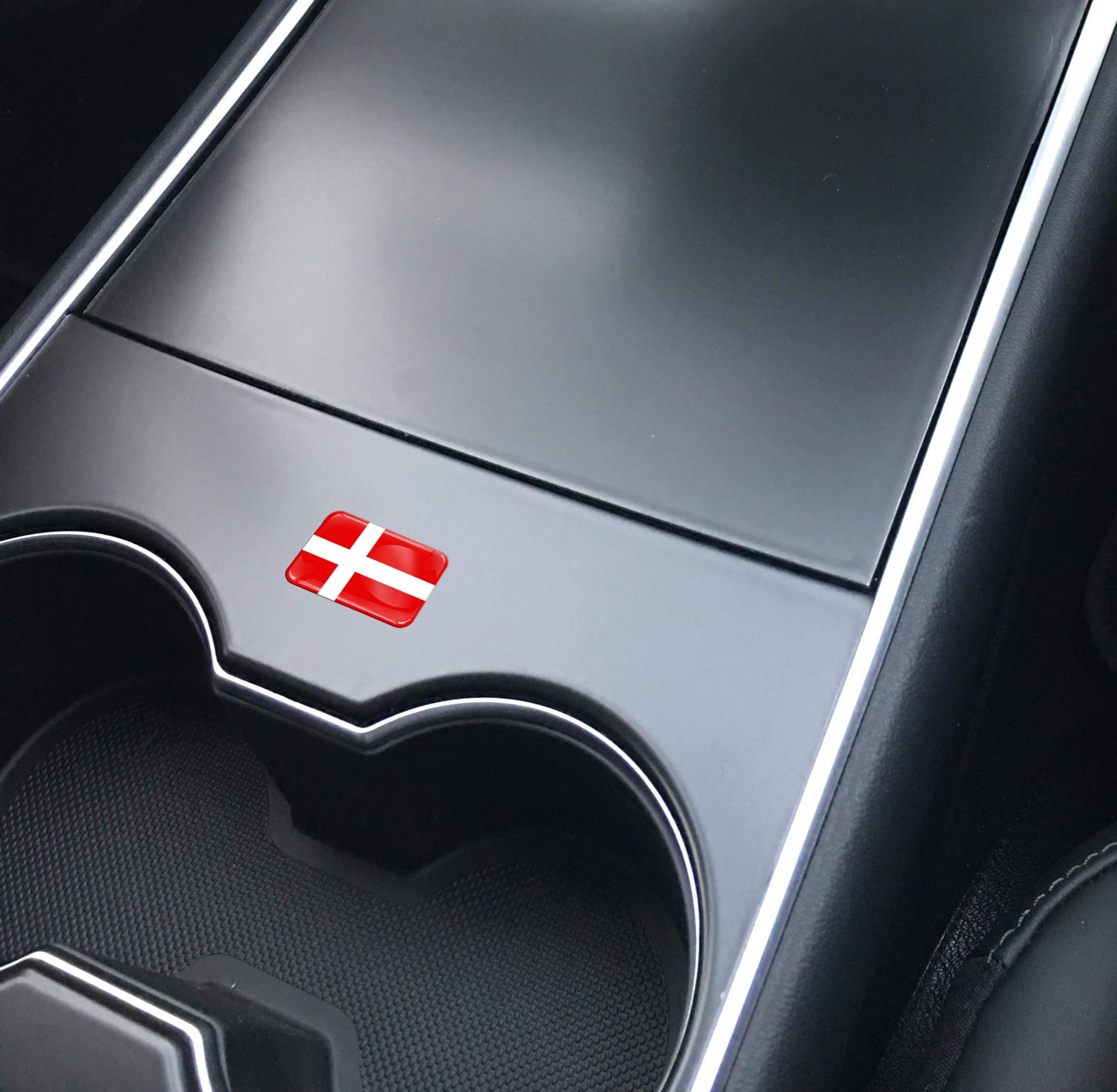 Biomar Labs® 2 x 3D Silicone Adesivi Resinati Bandiera Nazionale Svezia Sweden Emblema per Auto Moto Finestrìno Scooter Bici Motociclo Tuning F 154