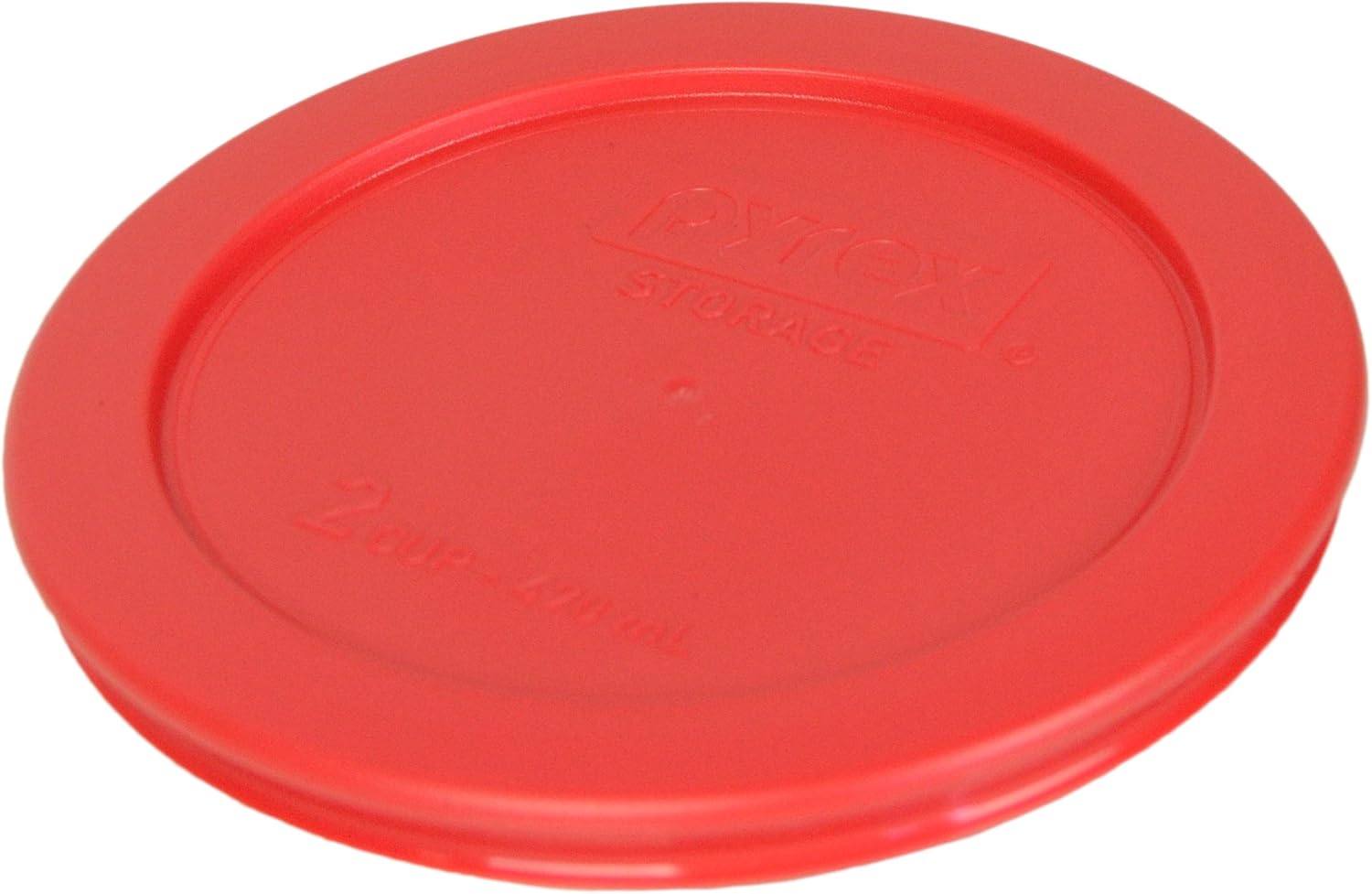 Pyrex 7200-PC 2 Cup Red Food Storage Replacement Lids (12-Pack) - Made in USA