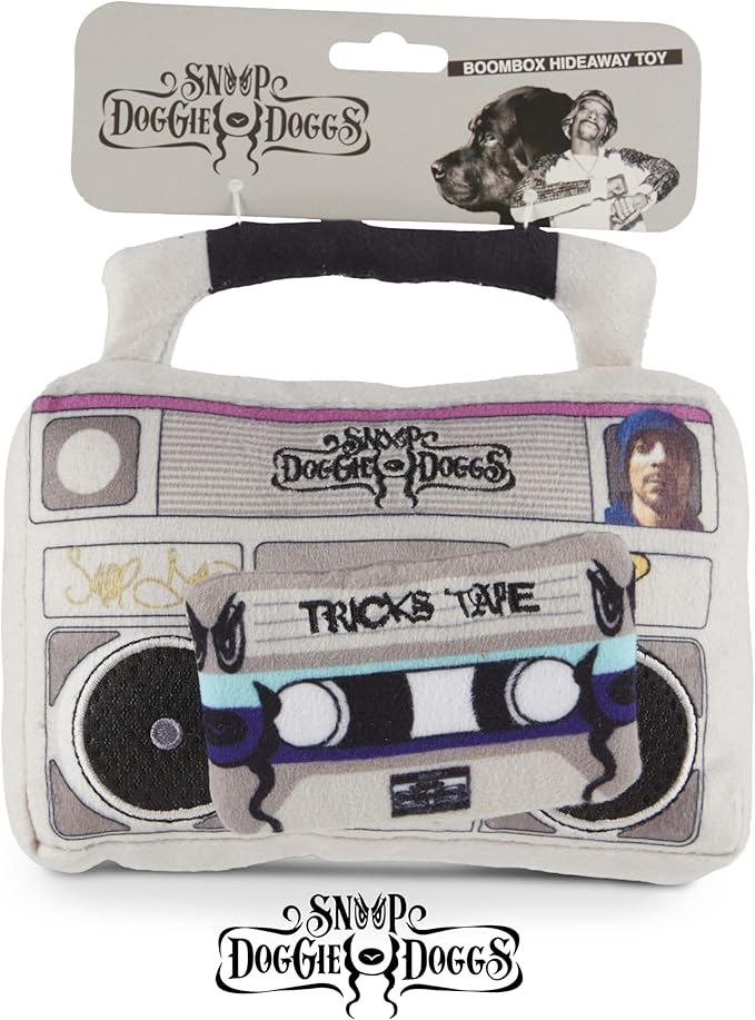 Juguete para Perros Squeaky Snoop Doggie Dogs Plush Boombox y Cassette miniatura 4