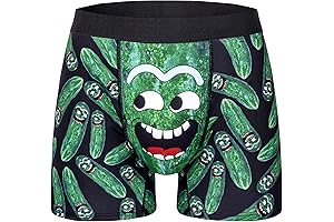 Novelty Funny Boxer Briefs with Pickle Design