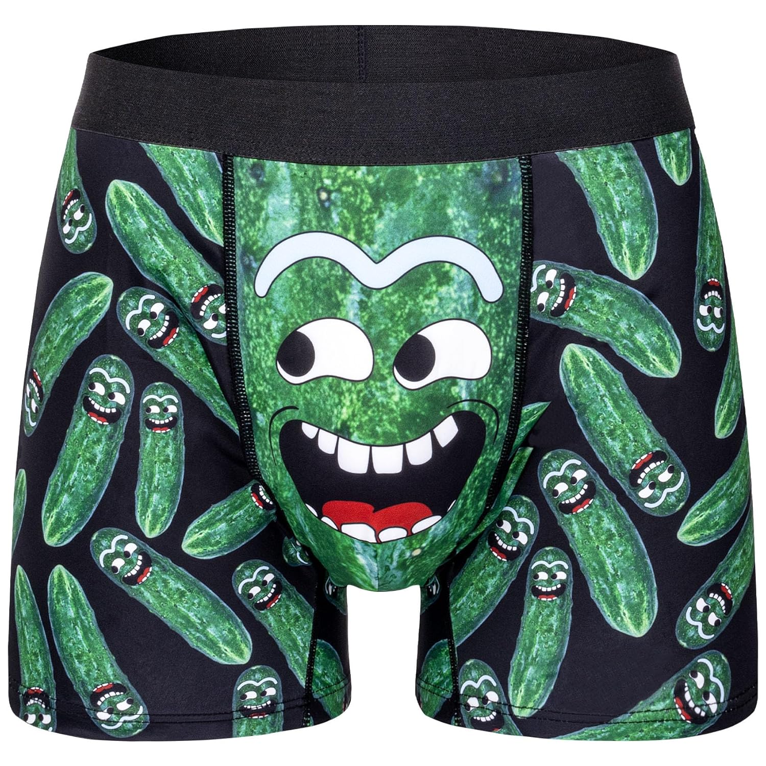 COZYMATE Novelty Funny Boxers Underwear Gag Gifts for Men Pickles Boxer Briefs Shorts White Elephant Gift for Adults