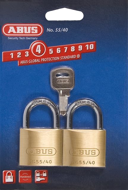 ABUS 55/40 mosiężne kłódki podwójne