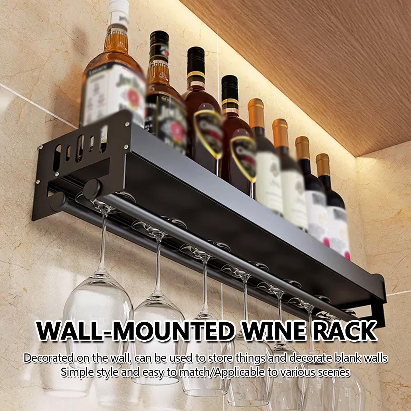 Estante de almacenamiento de Cocina colgar en la pared, Estante de Vino Montado en la Pared for Botellas, Enfriador de Vino Colgante, De Vino Montado En La Pared, De Botellas De Vino De Cocina De Bar