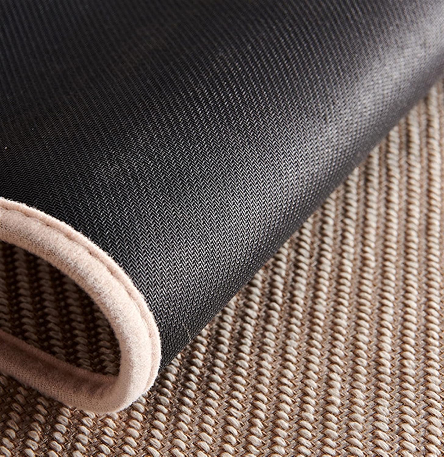 Twill Braided Kitchen Rug Non Slip Rubber Backing Floor Mats Absorbent Runner Rug for Doorway, Bathroom, Sink, Laundry, Office Grey 17.3"x59.1"