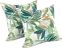 Vista 57 de LVTXIII - Juego de fundas para cojines de sofá, patio o sillón de exteriores, cuadradas y decorativas, 2 unidades de 16" x 16", sin relleno