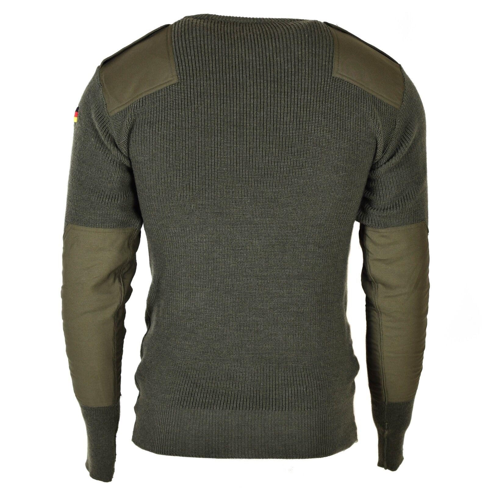 Jersey original del ejército alemán, jersey de lana verde oliva