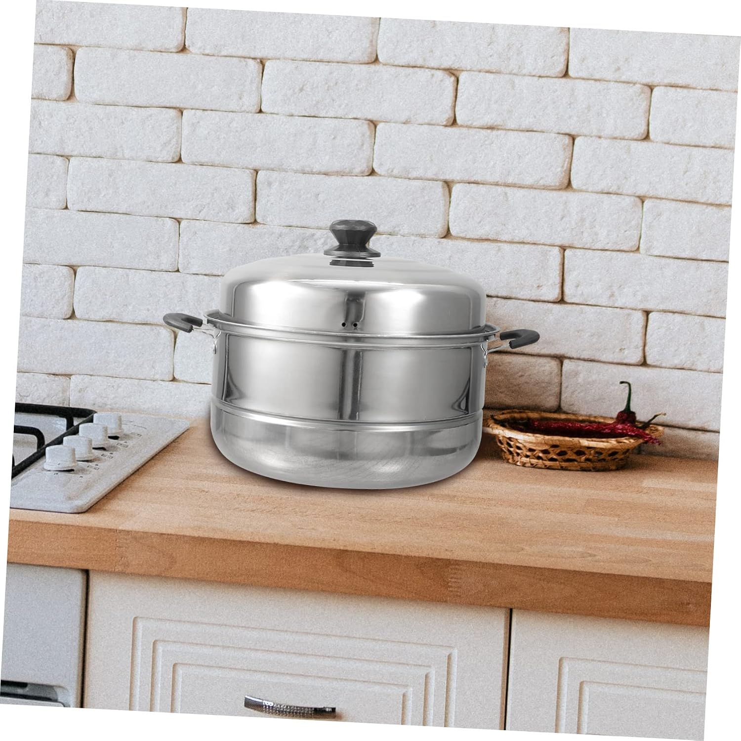 1pc Quality Steam Pot Steaming Cookware Steamer Pot Rustproof Multipurpose Style