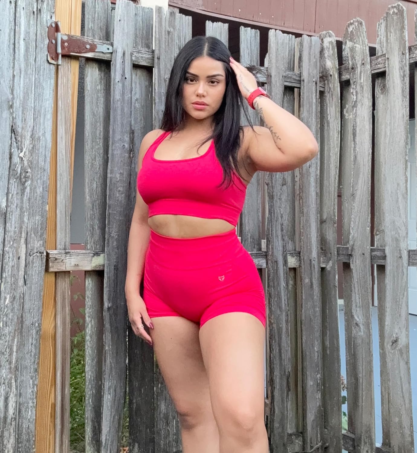 TomTiger Women's Athletic Seamless Shorts High Waisted Squat Proof Tummy Control Exercise Shorts Women - Image 4