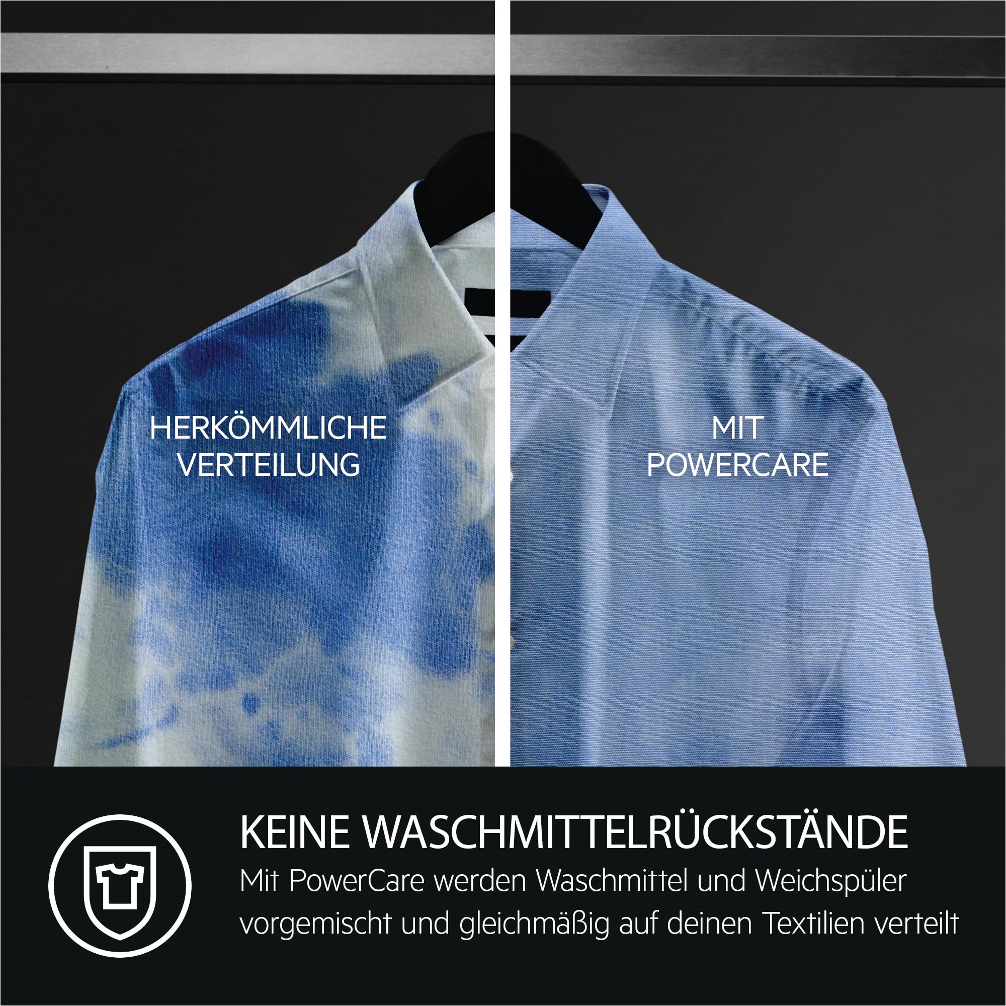 AEG Waschmaschine Toplader, 40 cm, 7 kg, Serie 8000 PowerCare - Faserschonend Sauber in nur 59Min. bei 30 °C, Dampf-Programm – Weniger Bügeln, Mengenautomatik, Nachlegefunktion, 1300 U/min, LTR8A80370