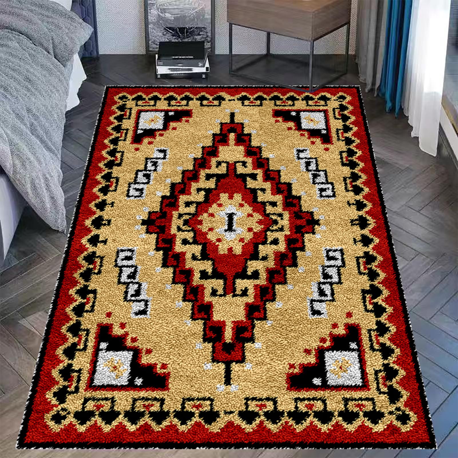 Kit De Coussin Au Point Noué Avec Motif Gorille - 43x43 Cm - Création DIY Pour Déco Maison