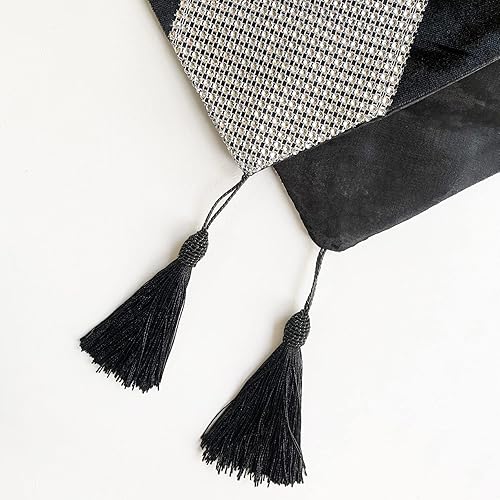 Miniatura 10 de HeMiaor - Camino de mesa con diamantes de imitación