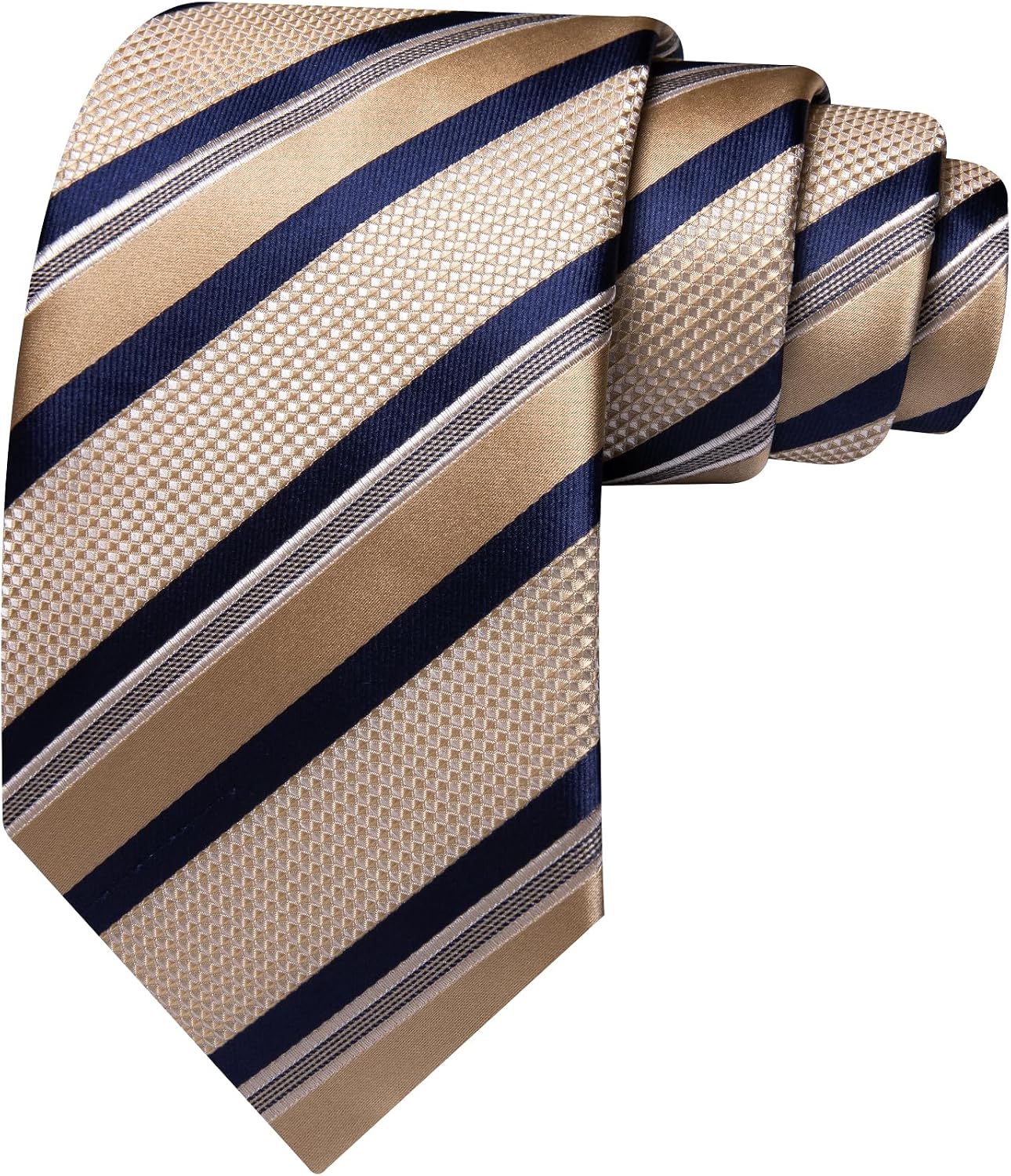 Barry.Wang Mens Tie Set Plaid Check Neckties Formal Business Wedding Luxury Pocket Square Cufflinks