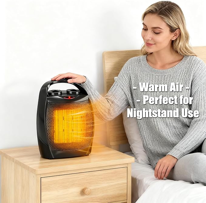 Calefactor Eléctrico Portátil Cerámico 1500W con Termostato miniatura 7