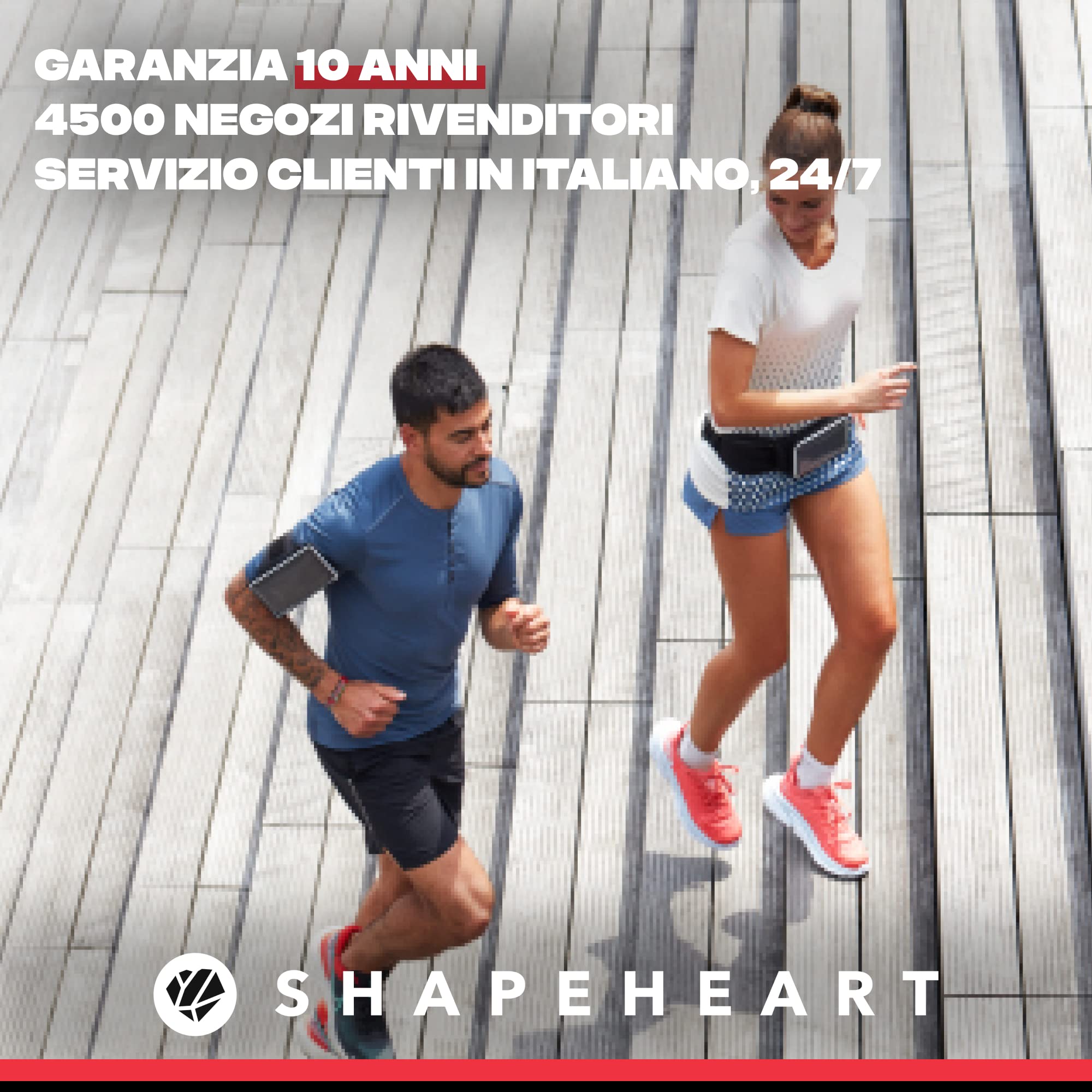 SHAPEHEART Innovazione francese, Fascia da braccio magnetica , Supporto cellulare Impermeabile con tasca magnetica