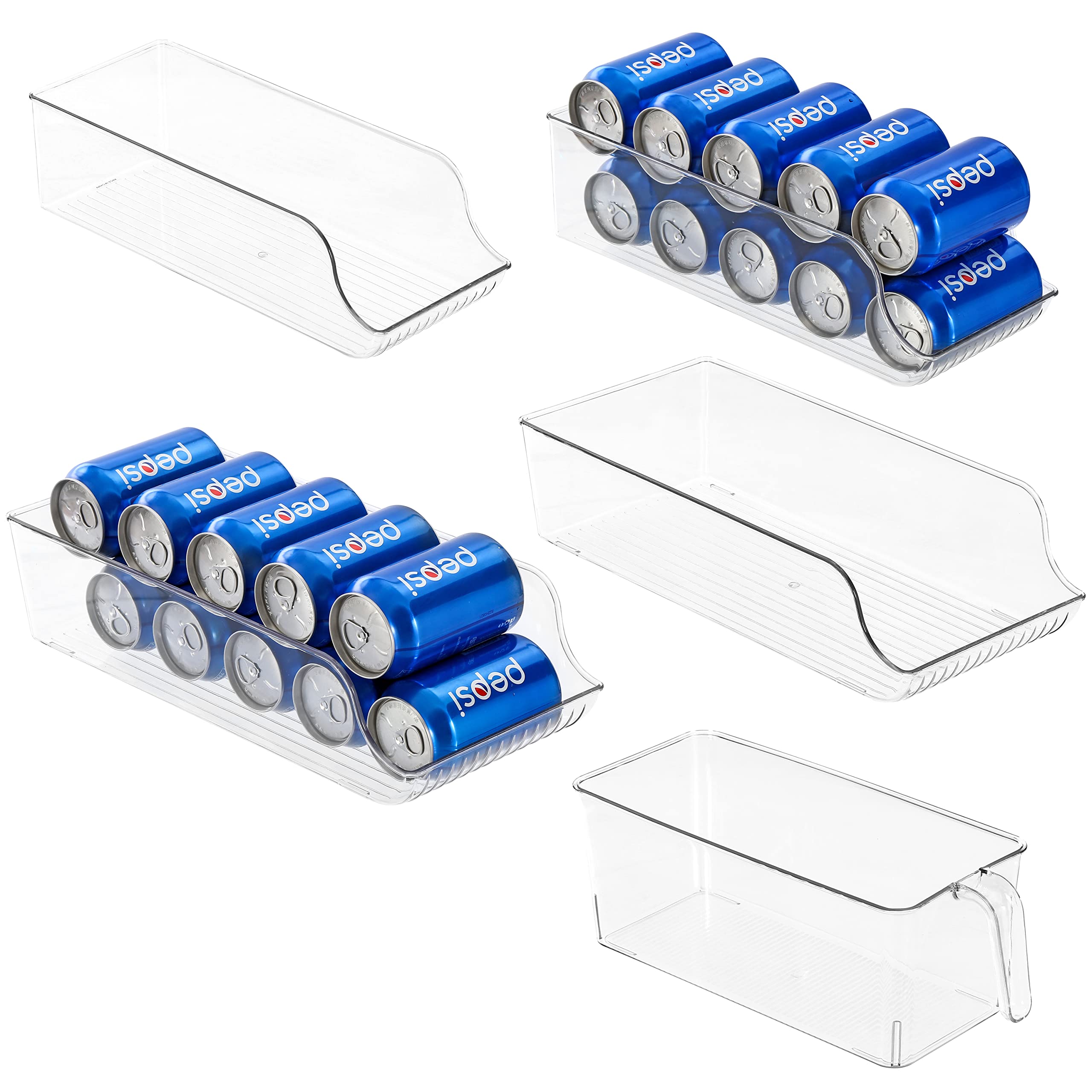 Buy fcaylo 5 PACK Soda Can Organizer Clear Plastic Storage Dispenser