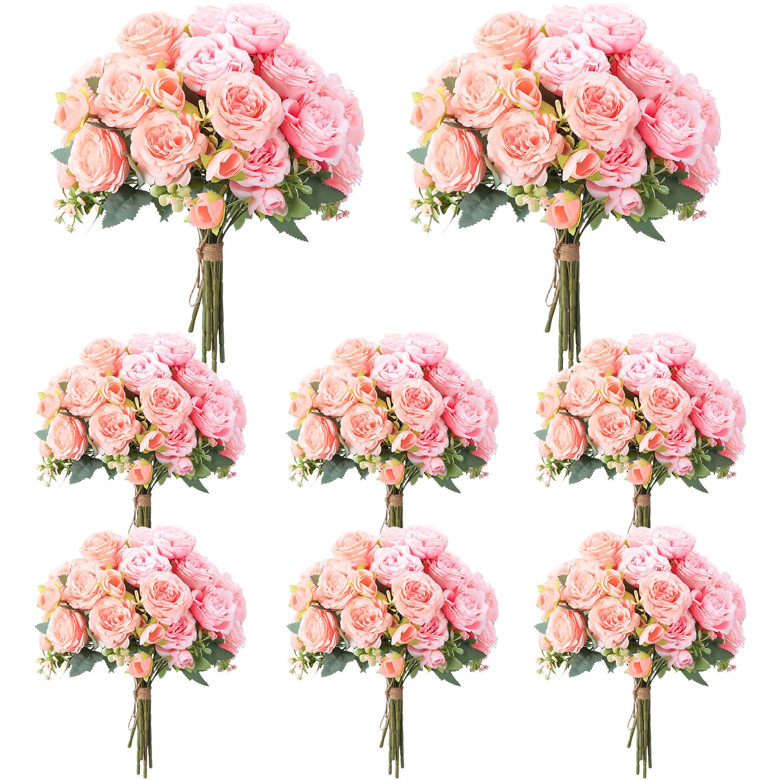 Geosar 8 Bundles Artificial Peonies