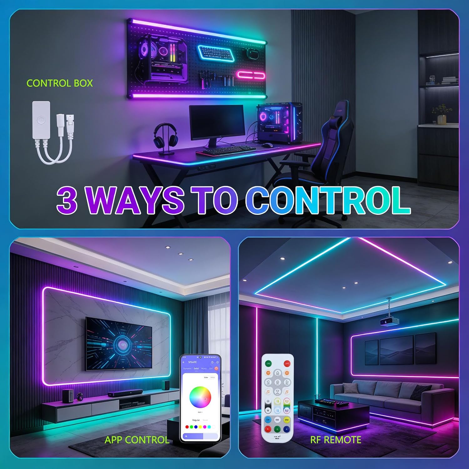 RGBW IC COB LED Strip Warm White 3000K 24V 32.8ft 7840LEDs WS2811 Addressable Color Changing Multicolor RGB+WW LED Tape Lights Kit for Bedroom,Gaming Room,Party Lights