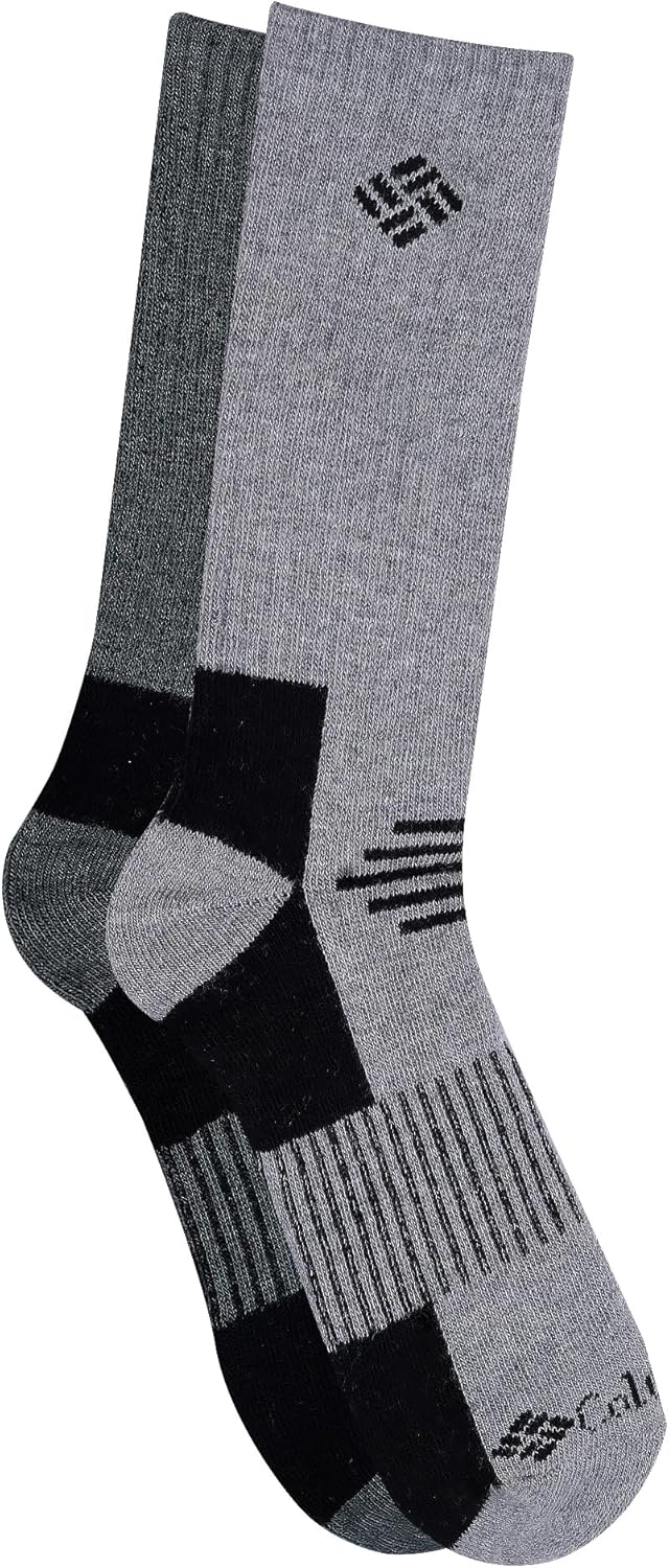 Columbia Cotton Crew - Arch/Ankle Support, Mesh Vent, 3 Pair, M10-13