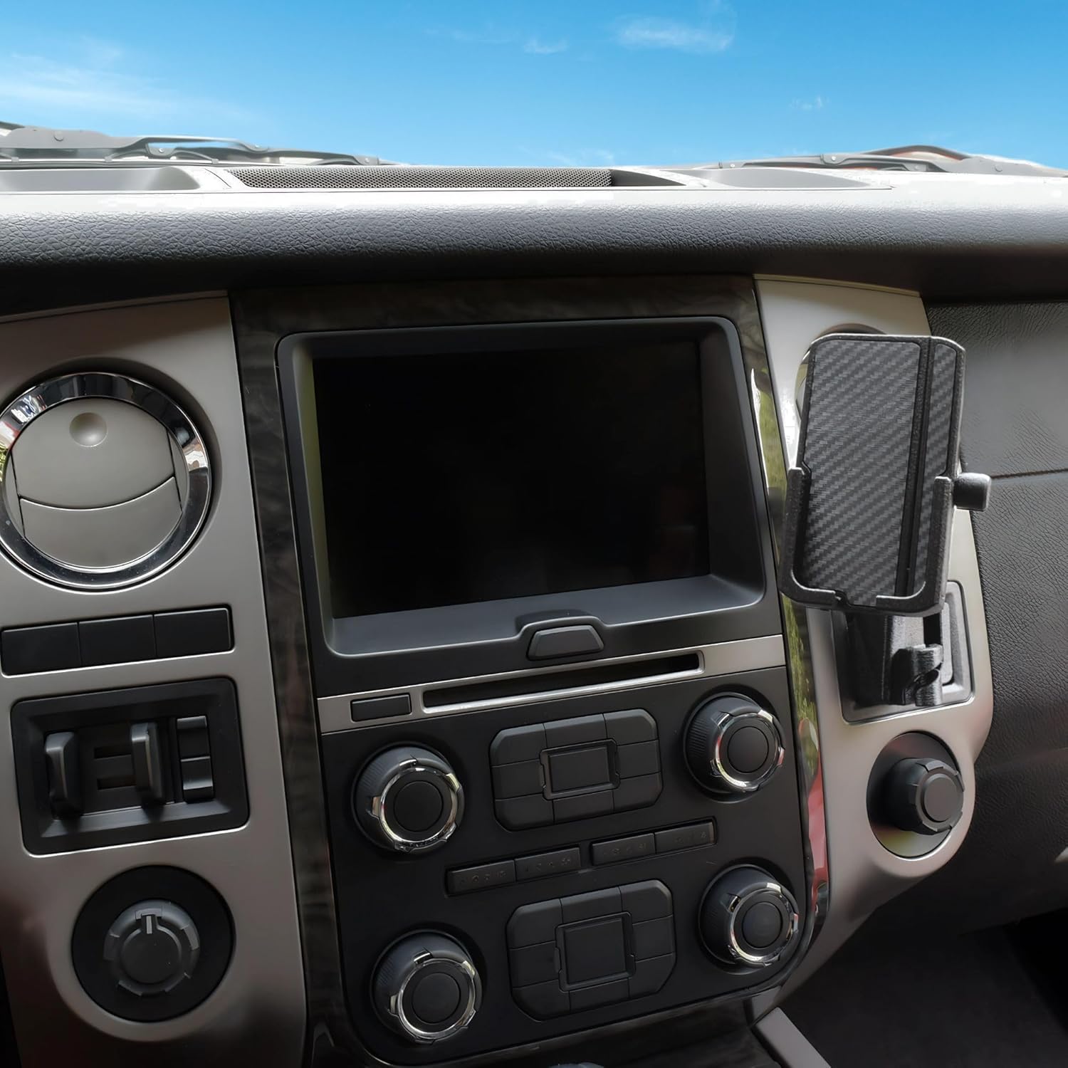 Phone Holder for Ford Expedition 2015-2017 - Custom Fit in Dash Pocket Phone Mount